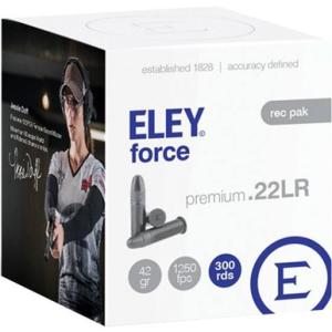 ELEY Force .22 Long Rifle Ammunition 300 Rounds LRN 42 Grains 02430