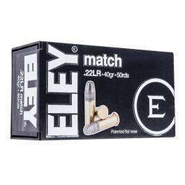 ELEY Americas Match Ammo 22 Long Rifle 40gr Lead Flat Nose - 22 Long Rifle 40gr Lead Flat Nose 50/Box 1100