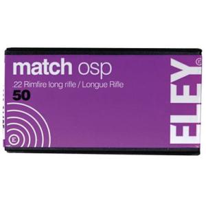 ELEY Americas Match Osp Ammo 22 Long Rifle 40gr Lead Round Nose - 22 Long Rifle 40gr Lead Round Nose 50/Box