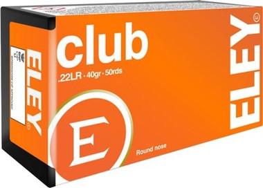 ELEY Americas Club Ammo 22 Long Rifle 40gr Lead Round Nose - 22 Long Rifle 40gr Lead Round Nose 50/Box