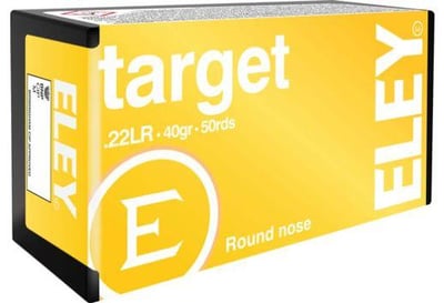 ELEY Americas Target Ammo 22 Long Rifle 40gr Lead Round Nose - 22 Long Rifle 40gr Lead Round Nose 50/Box