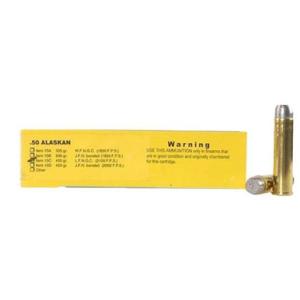 Buffalo Bore .50 Alaskan Ammunition 450 Grain Lead Flat Nose Gas Check 2100 fps 20 Rounds