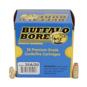 Buffalo Bore Ammunition 25A/20 Heavy Low Flash 357 Sig 125 Gr (Per 20) JHP