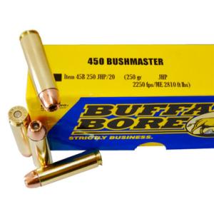 Buffalo Bore .450 Bushmaster Ammunition 250 Grain JHP 2200 fps 20 Rounds 45B250JHP/20