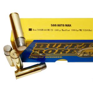 Buffalo Bore Ammunition .500 Auto Max 440 Grain HC Lead 1850 fps 20 Rounds