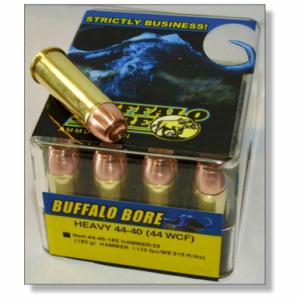 Buffalo Bore Heavy .44-40 Winchester Ammunition 185 Grain Hammer 1120 fps 20 Rounds