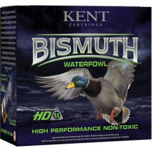 Kent Cartridge Bismuth Premium Waterfowl 12 Gauge Ammunition 25 Rounds 3" Shell #4 Bismuth Shot 1-3/8oz 1450fps 