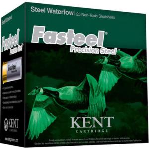 Kent Cartridge Fasteel Waterfowl 20 Gauge Ammunition 250 Rounds 3" Shell #3 Precision Steel Shot 1oz 1250fps
