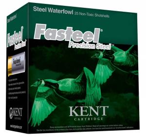 Kent Cartridge Fasteel Waterfowl 20 Gauge Ammunition 250 Rounds 3" Shell #4 Precision Steel Shot 1oz 1250fps