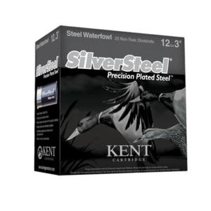 Kent Ammo SilverSteel 12 Gauge 3" 1-1/4 Oz #3 Non-Toxic Precision Plated Steel 25 Rounds