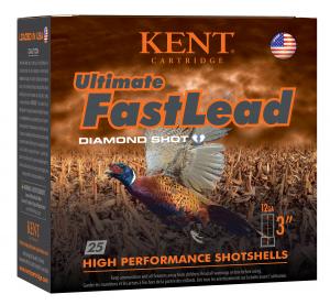 Kent Cartridge Ultimate Fast Lead Ammo 12 Gauge 3" 1-3/4 Oz #4 Shot - 12 Gauge 3" 1-3/4 Oz #4 Shot 25/Box
