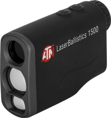 ATN Laser Ballistics 1500 Rangefinder w/ Bluetooth, Ballistic Calculator and Shooting Solutions App, Black, LBLRF1500B