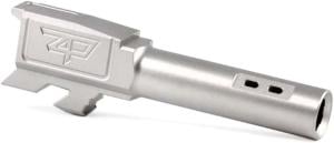 Zaffiri Precision Glock 43 / 43x Flush and Crown Ported Barrel, Stainless Steel ZpBarG43PortSS