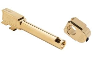 Zaffiri Precision Glock 43/43X  Threadless Compensator 9mm Gold Stainless Steel