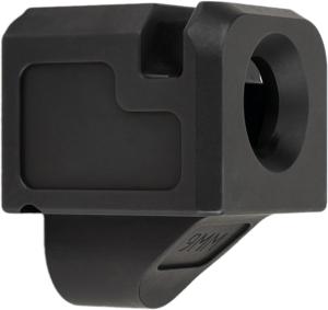 Zaffiri Precision Blowhole Compensator for Glock 9mm Gen 1-5 Pistols - Black