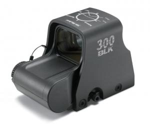 EOTech Transverse Red Dot Sight, Black, Circle-2-Dot Reticle, 300 Blackout/Whisper Ballistics on Hood XPS2-300 672294600459
