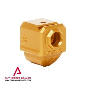Agency Arms 417S Glock 17/19/34 Gen 4 Single Port Compensator Gold