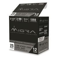 Migra 12 Gauge Ammo Combinational 12 Gauge 1 5/8 oz 3.5in Centerfire 25 Rounds Model: M-12LS2-BB