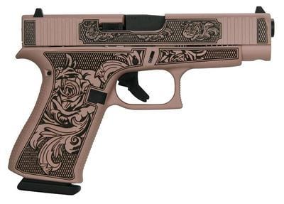 48 Rose Gold Glock N Roses Engraving