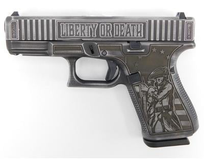 Glock 19 Gen 5 Patriot Gray "Live or Die" 9mm 688099402723
