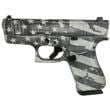 Glock 43X Distressed Flag Gray