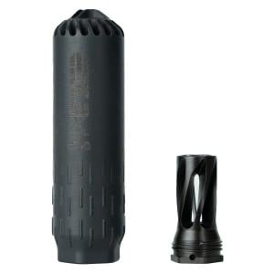HuxWrx Flow 556K Suppressor w/ Flash Hider-QD 556, Black 2449