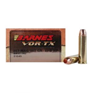 Barnes VOR-TX Ammunition 357 Magnum 140 Grain XPB Hollow Point Lead-Free Box of 20 21543