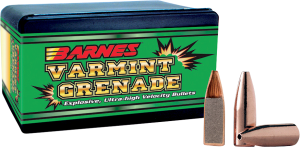 Varmint Grenade 22 Caliber (0.224'''') Flat Base Bullets - 22 Caliber (0.224'''') 50gr Flat Base 100/Box 716876224869
