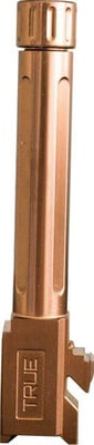 True Precision Glock 19/45 Threaded Barrel, 1/2x28, Copper