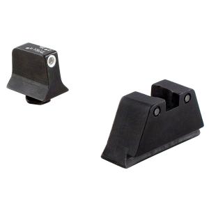 Trijicon Glock 17 / 19 / 22 / 34 Bright & Tough 3-Dot WHT Outline/GRN Front/BLK Outline/YLW Rear Night Sight Suppressor Set