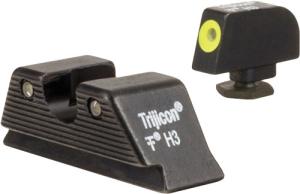 Trijicon 17,19,22,23,24,25,26,27,28,31,32,33,34,35,37,38,39 HD XR Glock Night Sight Set, MOS Fit Rear