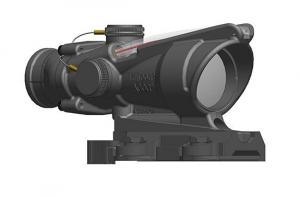 Trijicon 4x32 ACOG Scope, Dual Illuminated Red Horseshoe/Dot M855 RCO Reticle w/ LaRue Tactical LT799 Mount, Red 100582