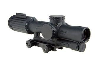 Trijicon VCOG 1-6x24 Green Segmented Riflescope Circle/Crosshair MOA Reticle w/ Thumb Screw Mount, Black, 1600036