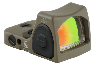 Trijicon RMR Type 2 Adjustable LED Red Dot Sight, Cerakote Flat Dark Earth, 6.5MOA