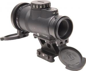 Trijicon 1x25 MRO Patrol 2 MOA Adjustable Red Dot Sight w/ 1/3 Co-Witness Quick Release Mount AC32071, Black, 2200018