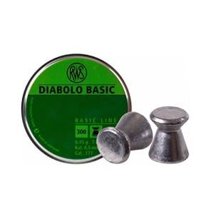 RWS Diabolo Basic .177 Cal, 7.0 Grains, Wadcutter, 300ct 0.177