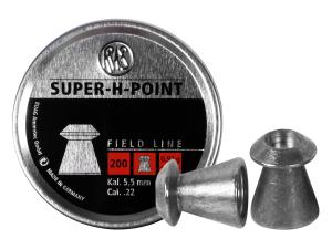 RWS Super-h-point .22 Caliber Pellets 14.2 Grains Hollowpoint 200ct