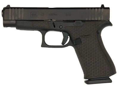 Glock 48 Matte Black Honeycomb Stippled Grip 9mm PA4850204HS