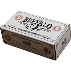 Buffalo Cartridge .357 Magnum Ammunition New Production 158 Grain FMJ FP 1165 fps 50 Rounds