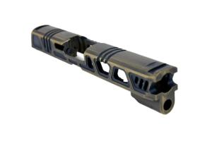 Gun Cuts Cyberpunk Sig Sauer P320 Full Size / M17 Slide, Battleworn Gold