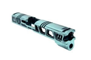 Gun Cuts Cyberpunk Sig Sauer P320 Full Size / M17 Slide, Battleworn Robbins Egg Blue