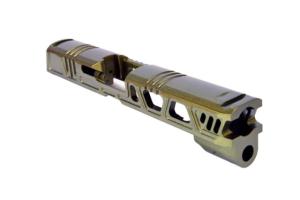 Gun Cuts Cyberpunk Sig Sauer P320 Full Size / M17 Slide, Leprechaun Gold