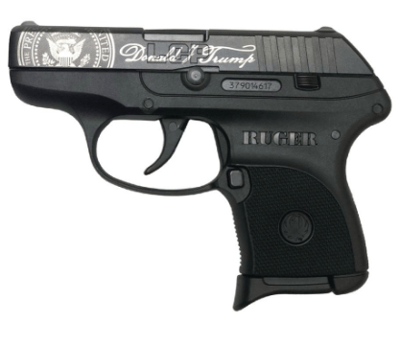 Ruger LCP Black w/Trump engraving .380 ACP 736676037010