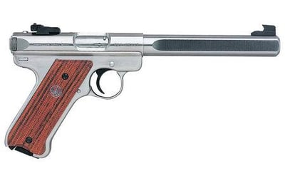 Ruger Mark III Checkered Brown Laminate with Thumbrest Grip
