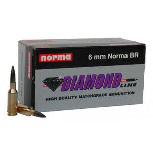 Norma Ammunition American PH 105 gr Diamond Line Berger Coated Hollow Point 6mm Norma Bench Rest Ammo, 50/box - 10160162