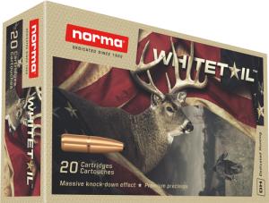 Norma WhiteTail Rifle Ammunition .270 Win 130gr PSP 3084 fps 20/ct 20169562