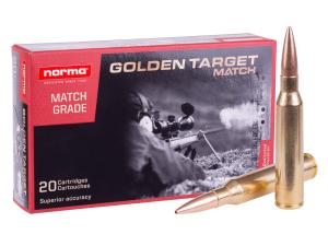 Norma Golden Target Match .338 Lapua Magnum 250 gr BTHP 20rds Rifle Ammo for Elite Precision - 10185442 10185442