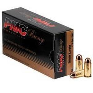 PMC Bronze Handgun Ammo - Full Metal Jacket - 9mm Luger - 50 Rounds