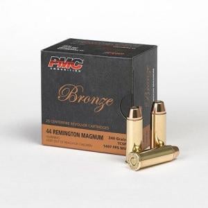 PMC Ammunition Bronze Ammo 44 Remington Magnum 240gr Tcsp - 44 Remington Magnum 240gr Truncated Cone Soft Point 25/Box 44D