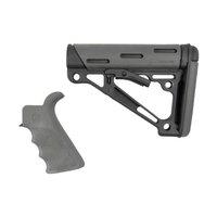 Hogue Ar15 M16 Beavertail Grip Buttstk Milspec Bufftube Gry 15556